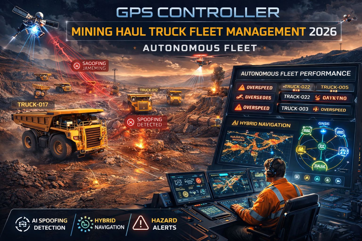 GPS Controller for mining haul truck fleet management 2026