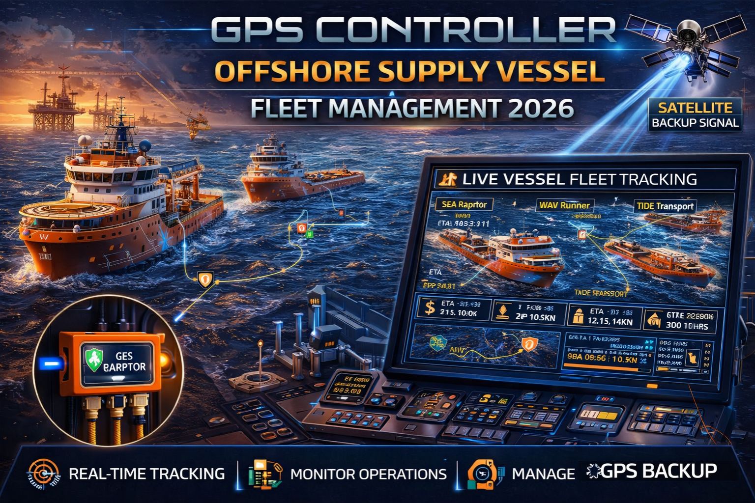 GPS Controller for offshore supply vessel fleet management 2026