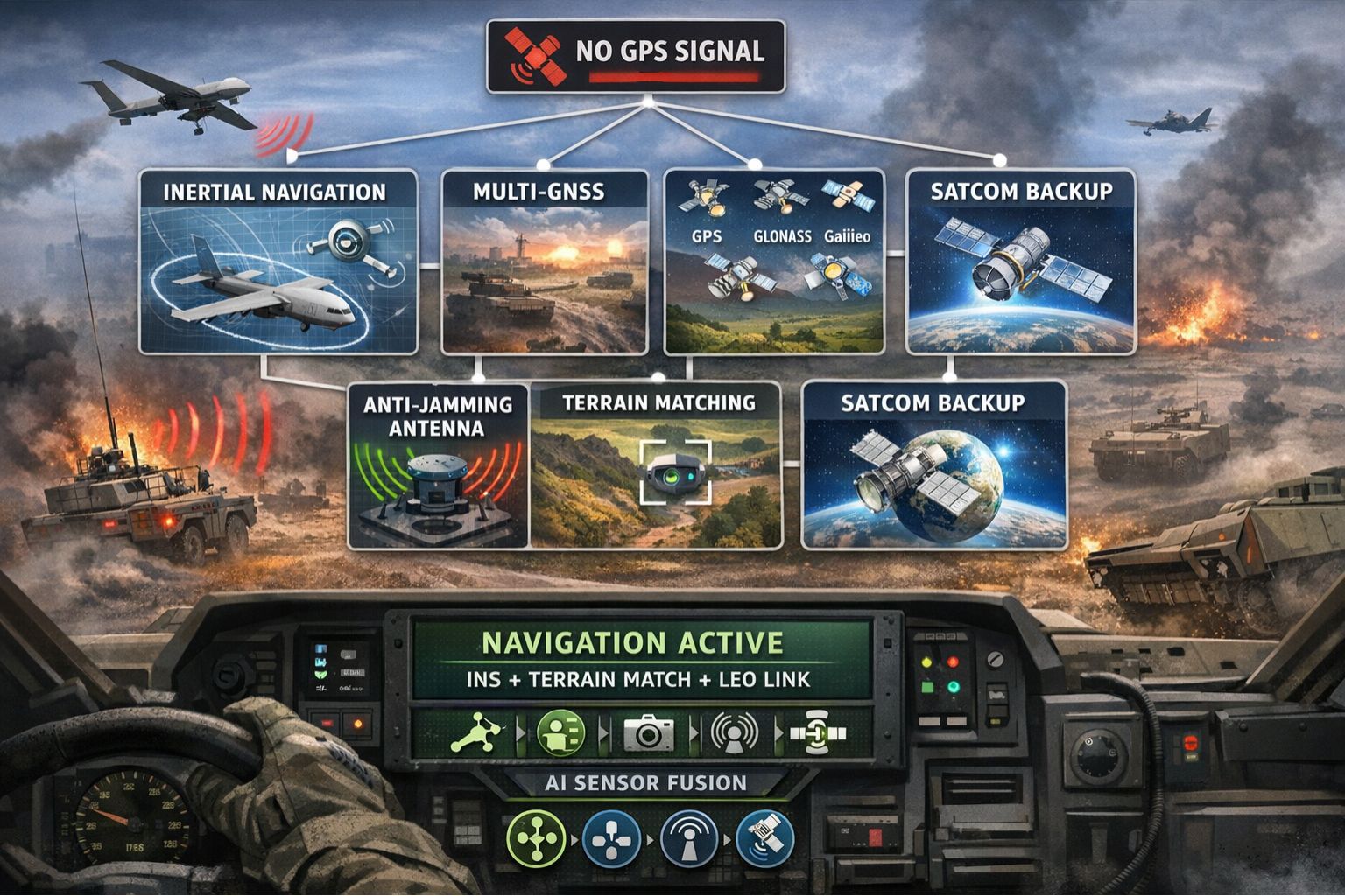 how does GPS Controller work when GPS signal is jammed in war zone 2026