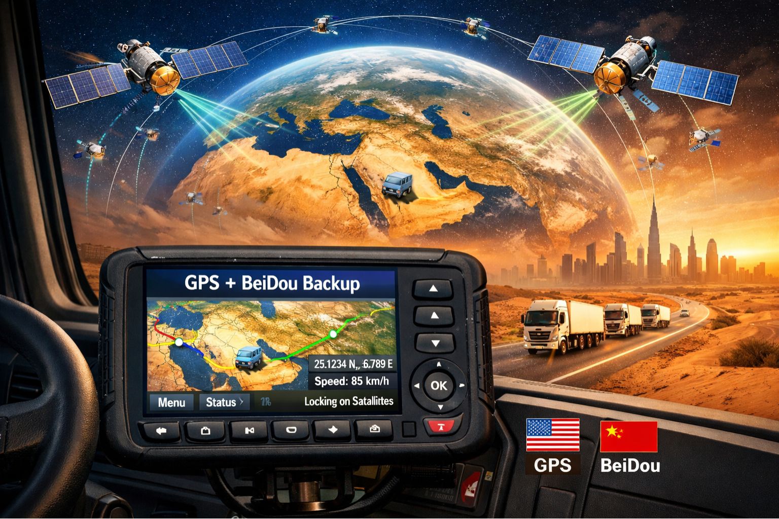GPS Controller with BeiDou backup for Middle East fleet operations 2026