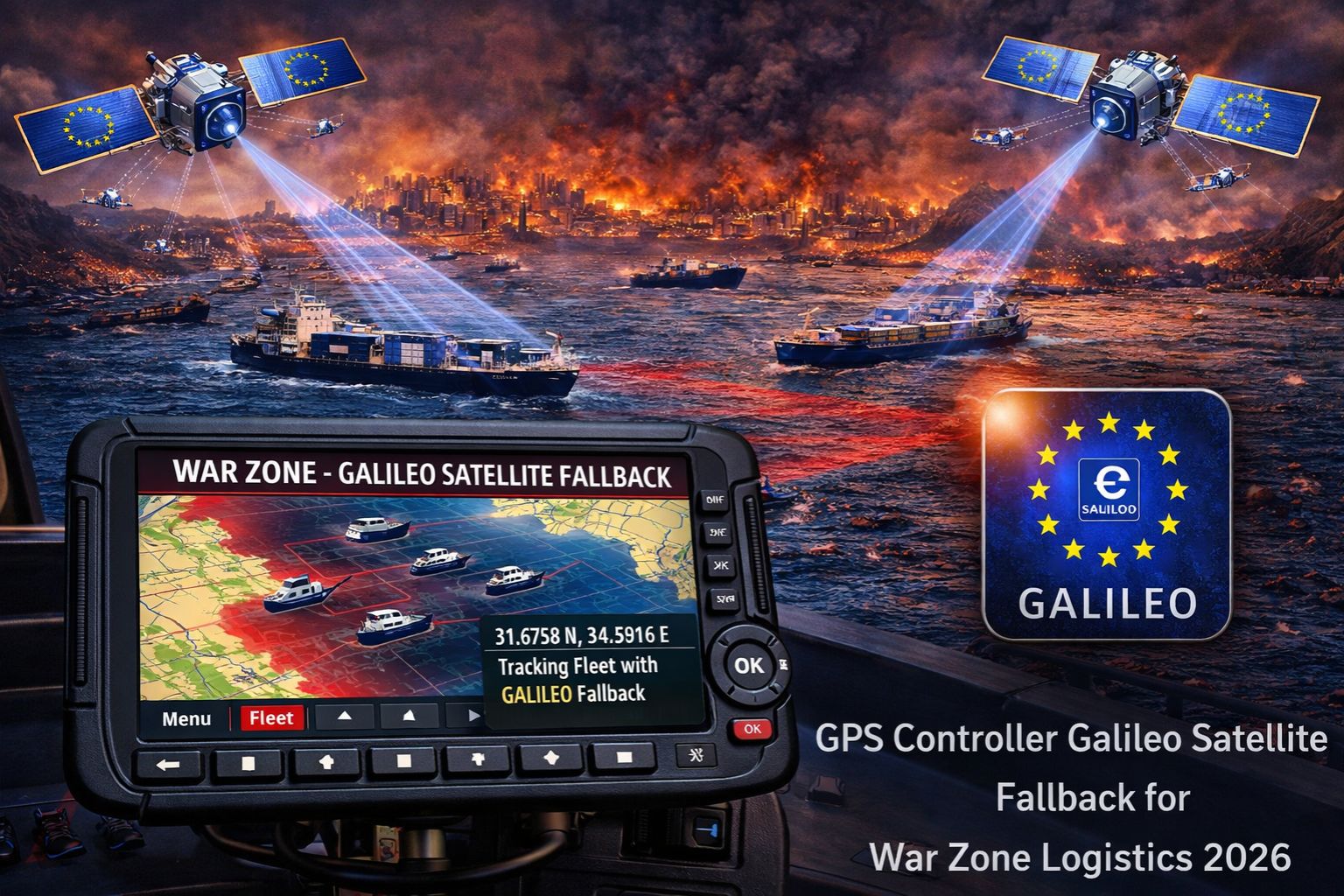 GPS Controller Galileo satellite fallback for war zone logistics 2026