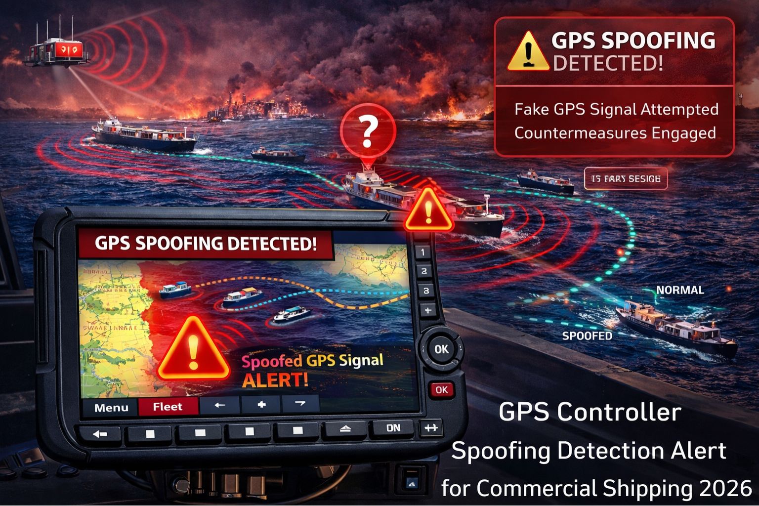 GPS Controller spoofing detection alert for commercial shipping 2026