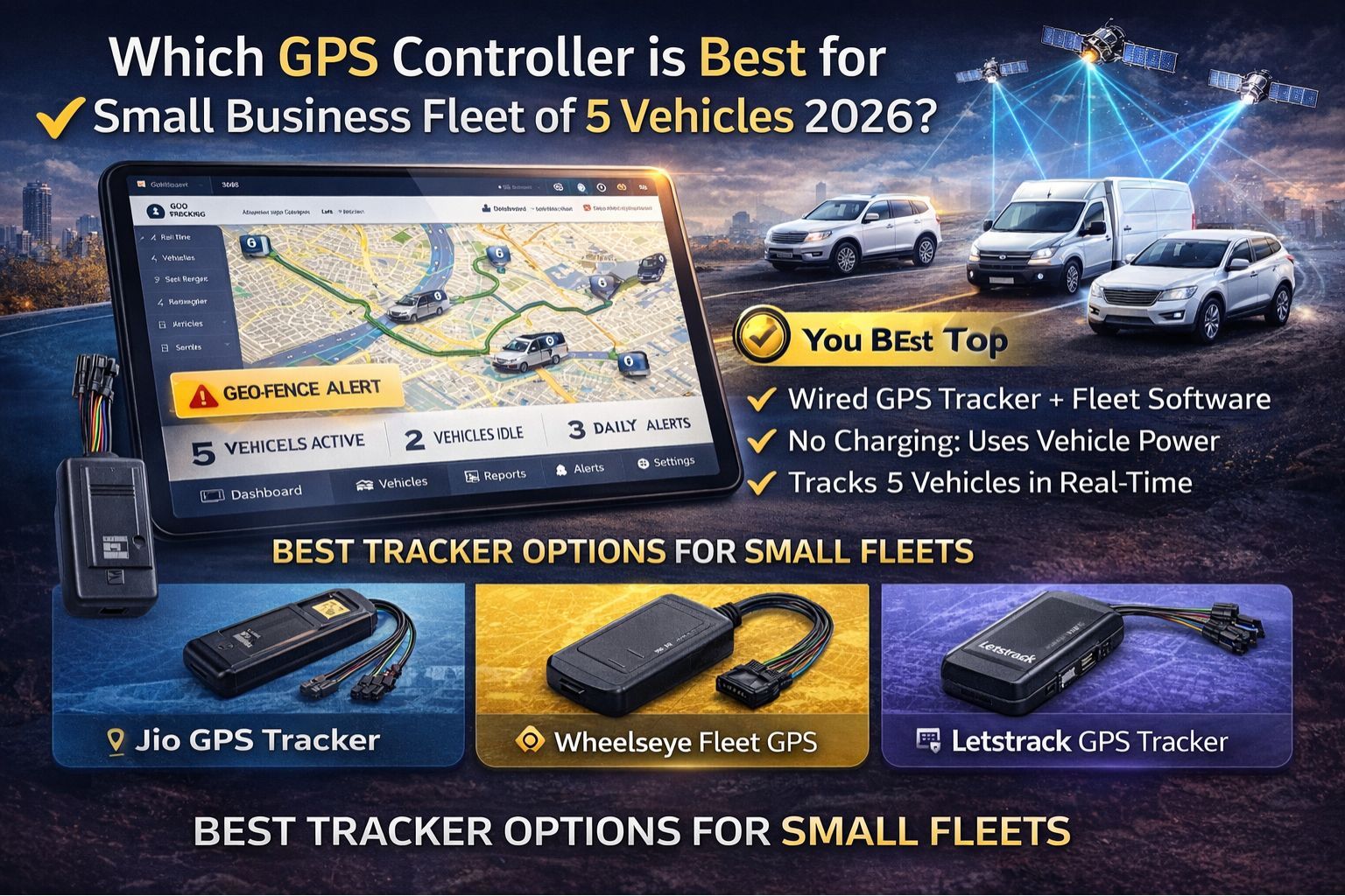 which GPS Controller is best for small business fleet of 5 vehicles 2026