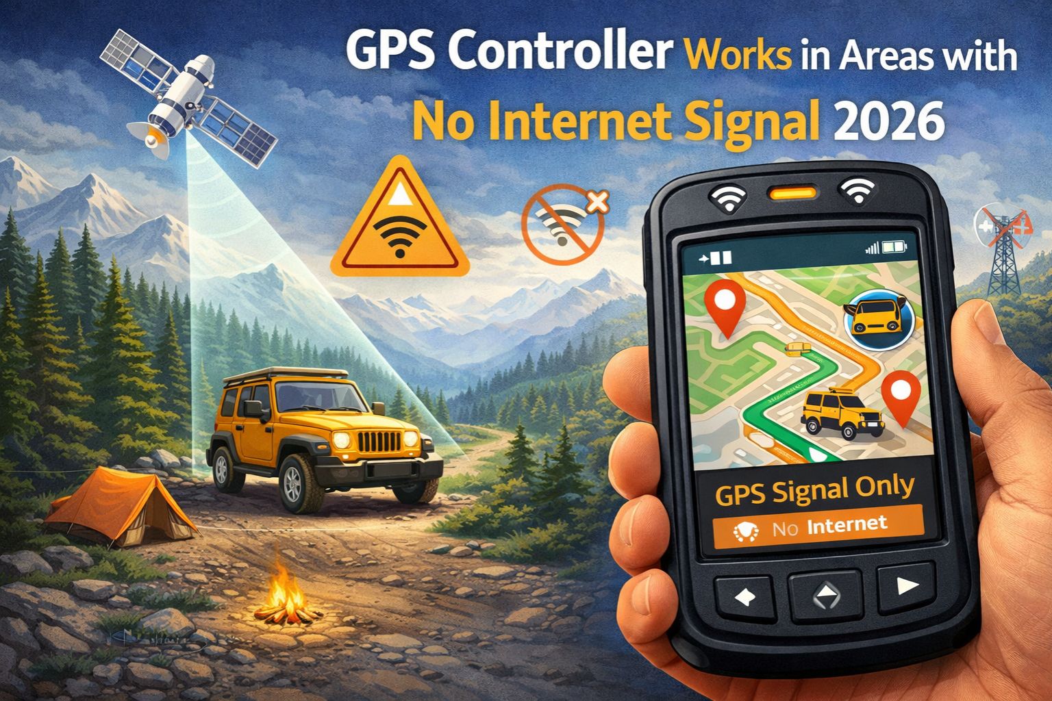 GPS Controller work in areas with no internet signal 2026