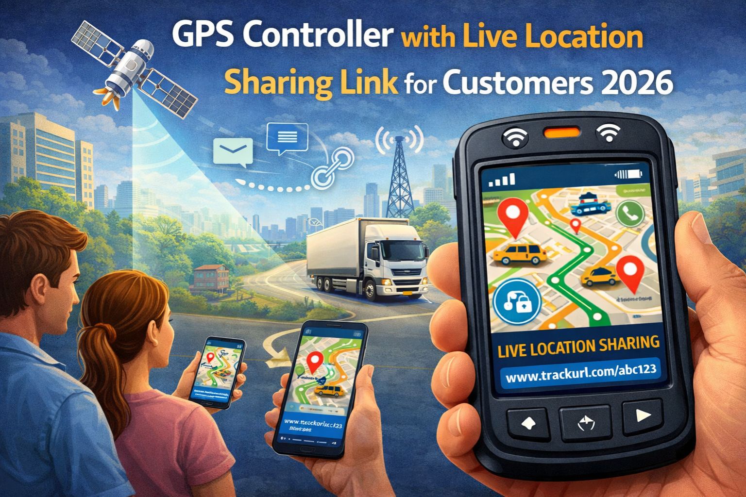 GPS Controller with live location sharing link for customers 2026