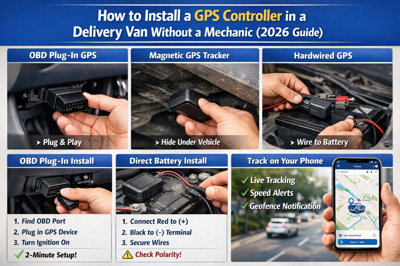 how to install GPS Controller in delivery van without mechanic 2026