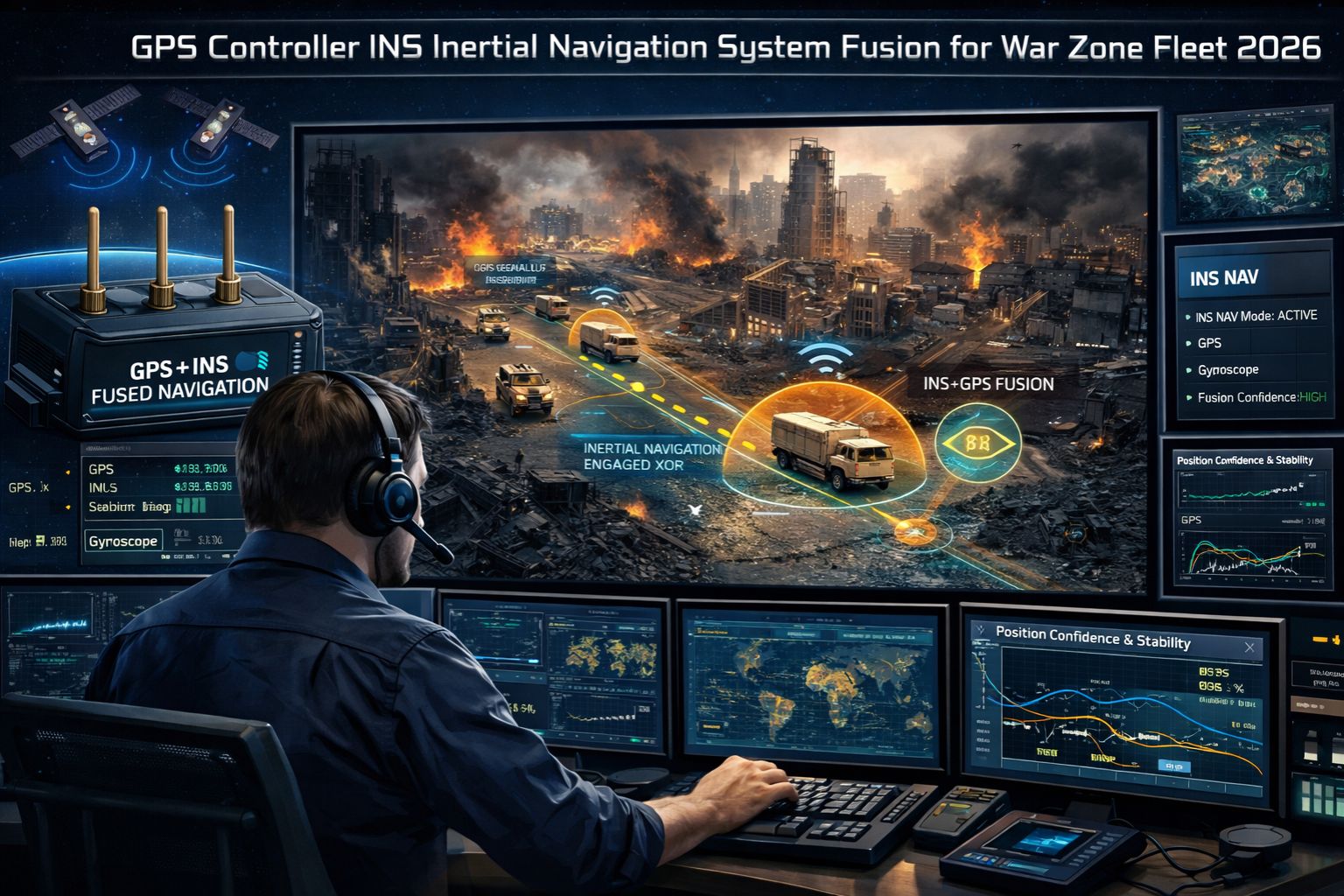 GPS Controller INS inertial navigation system fusion for war zone fleet 2026