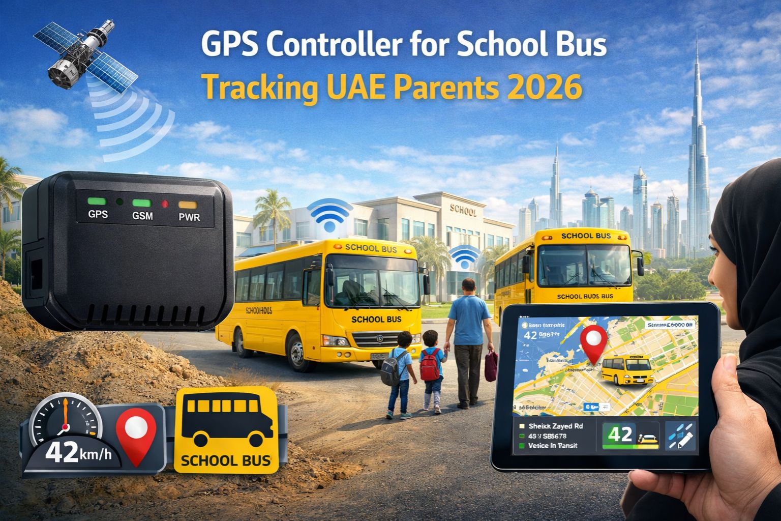 GPS Controller for school bus tracking UAE parents 2026