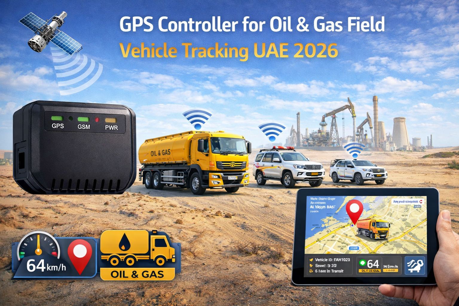 GPS Controller for oil gas field vehicle tracking UAE 2026