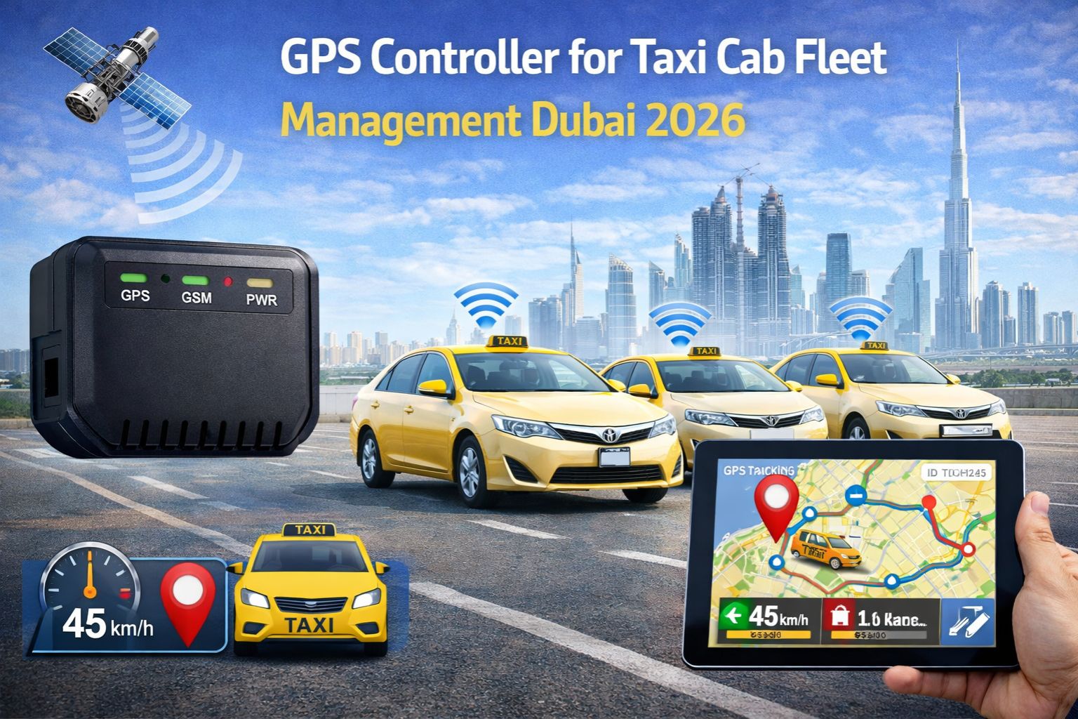 GPS Controller for taxi cab fleet management Dubai 2026