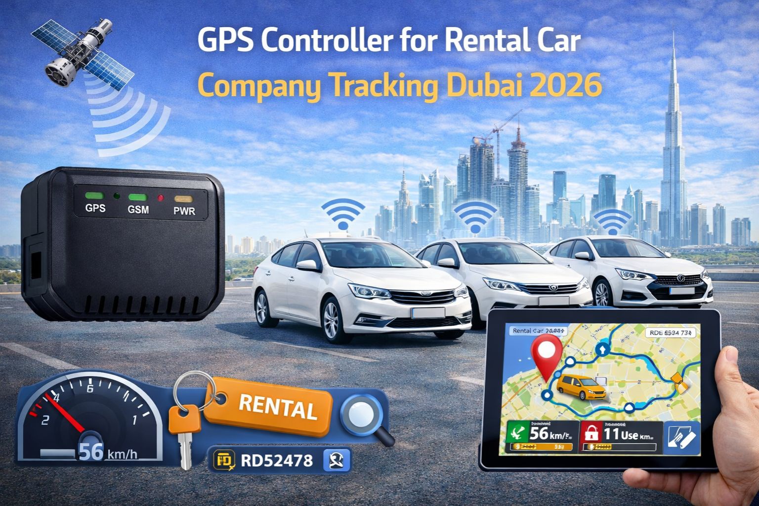 GPS Controller for rental car company tracking Dubai 2026