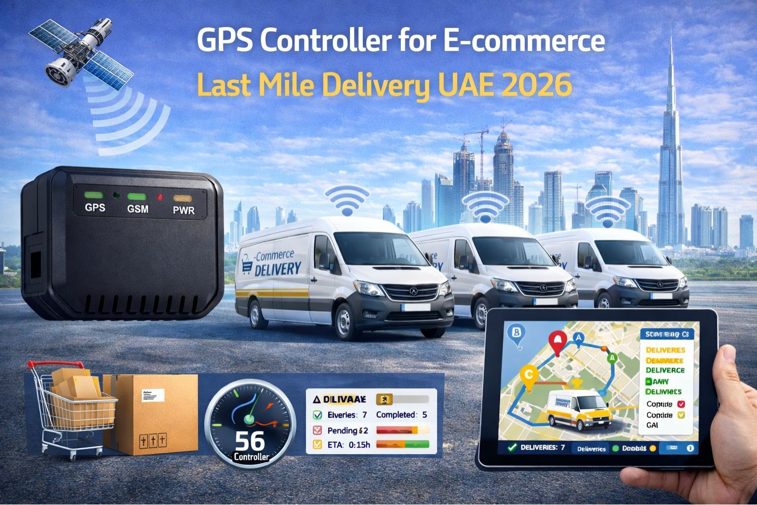 GPS Controller for e-commerce last mile delivery UAE 2026