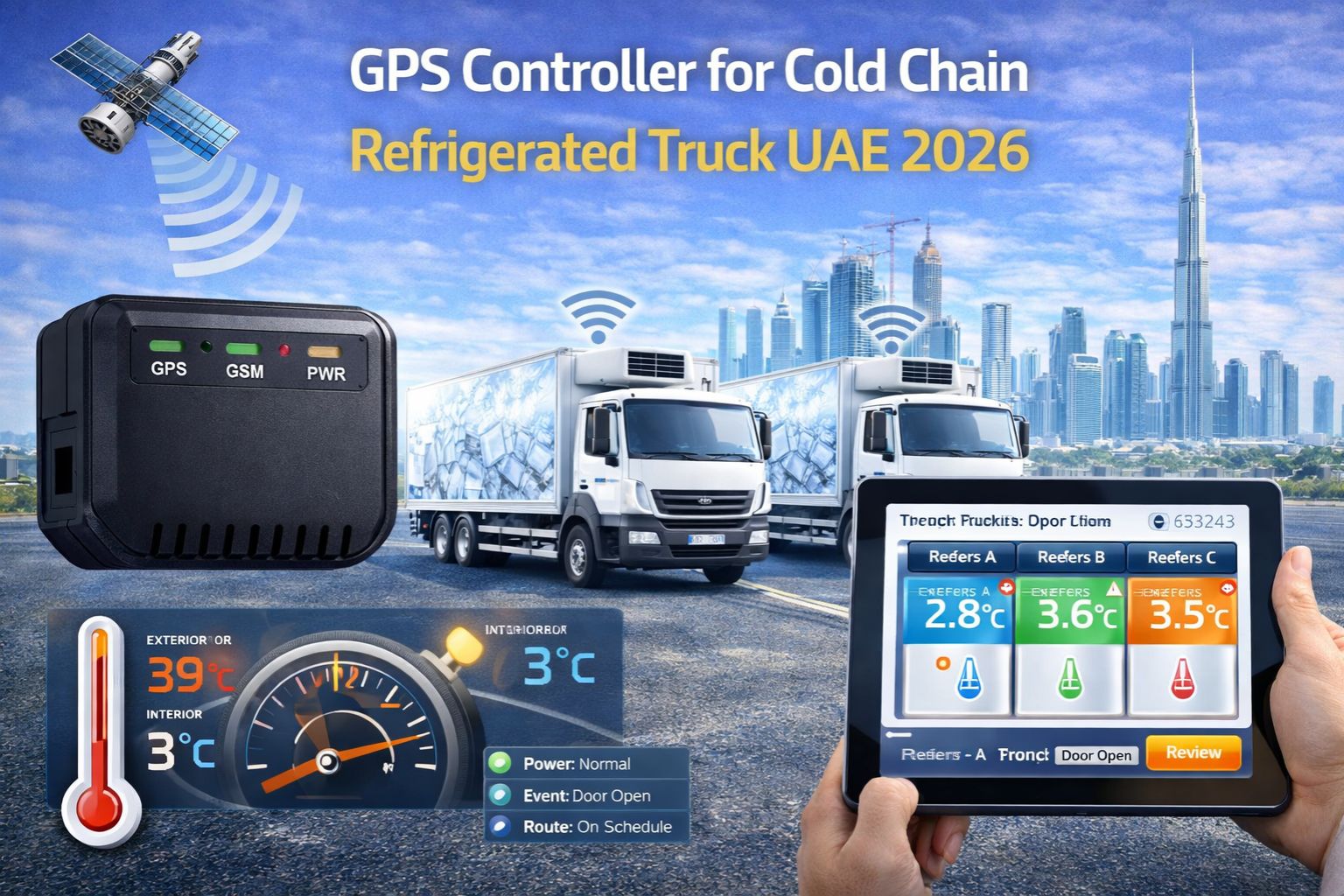 GPS Controller for cold chain refrigerated truck UAE 2026