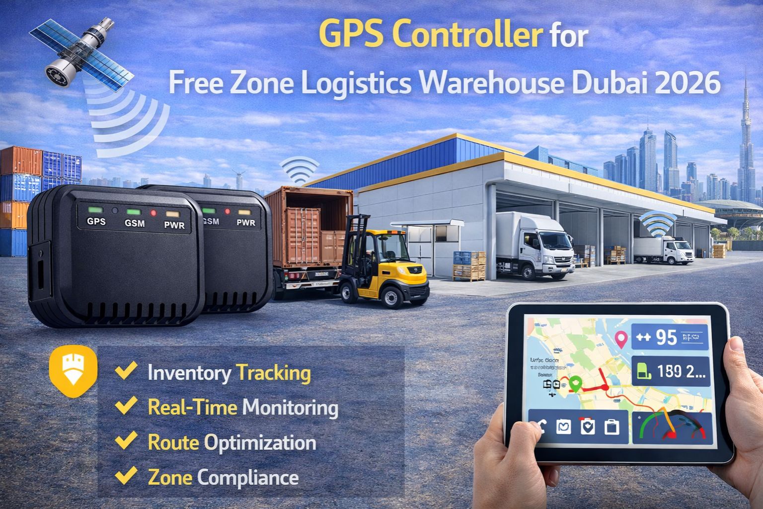 GPS Controller for free zone logistics warehouse Dubai 2026