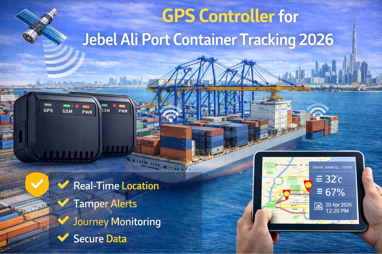 GPS Controller for Jebel Ali port container tracking 2026