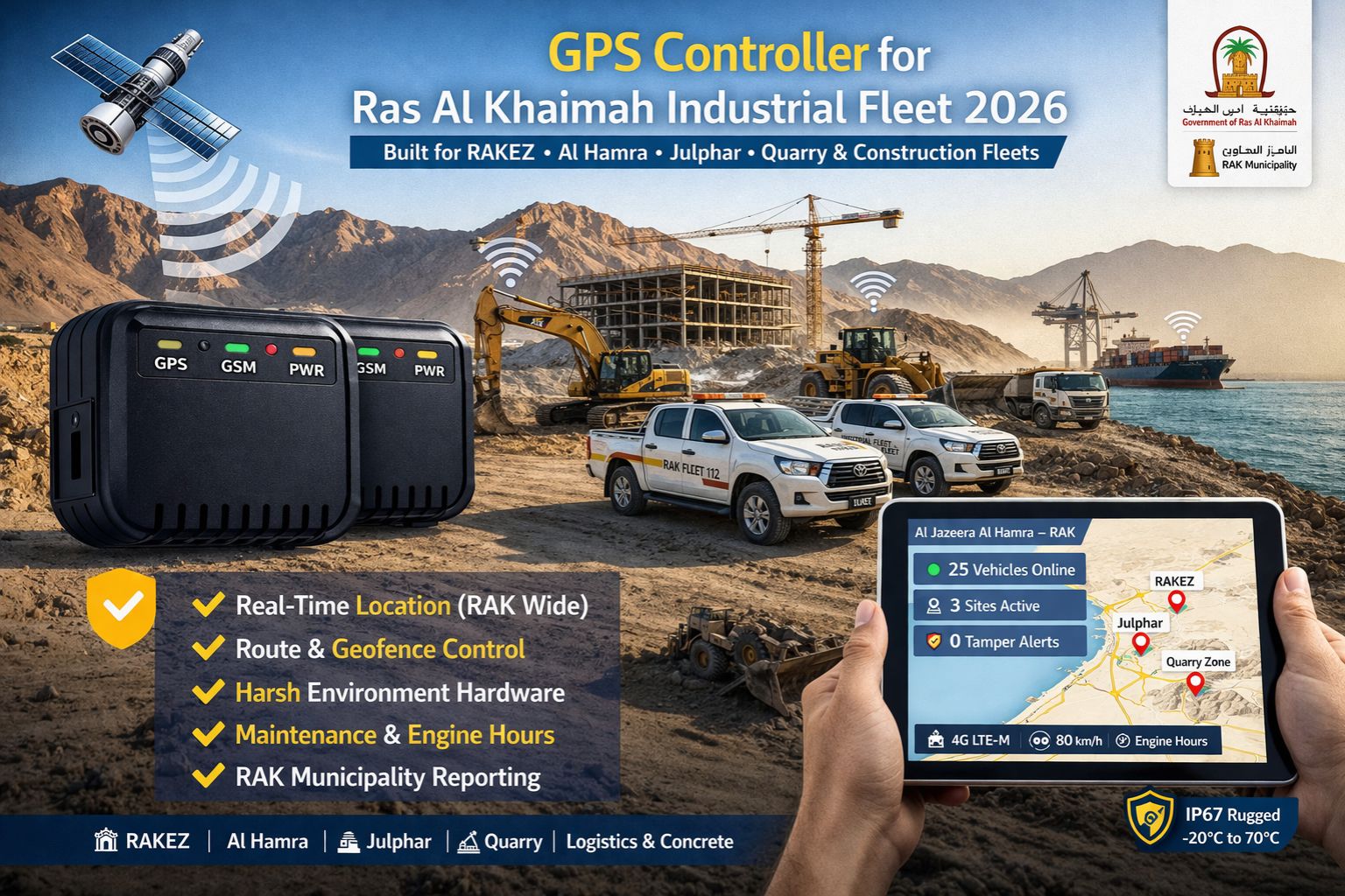 GPS Controller for Ras Al Khaimah industrial fleet 2026