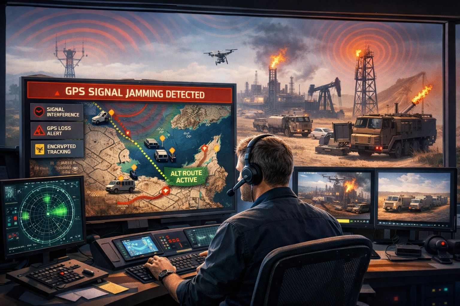 GPS Controller for fleet operating near GPS jammed Gulf region 2026