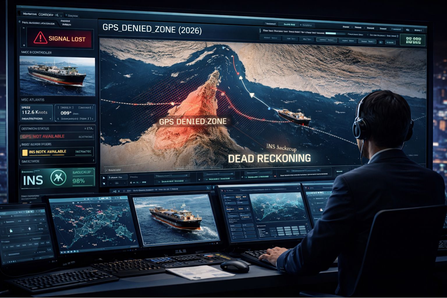 GPS Controller INS Dead Reckoning Backup GPS Denied Zone 2026