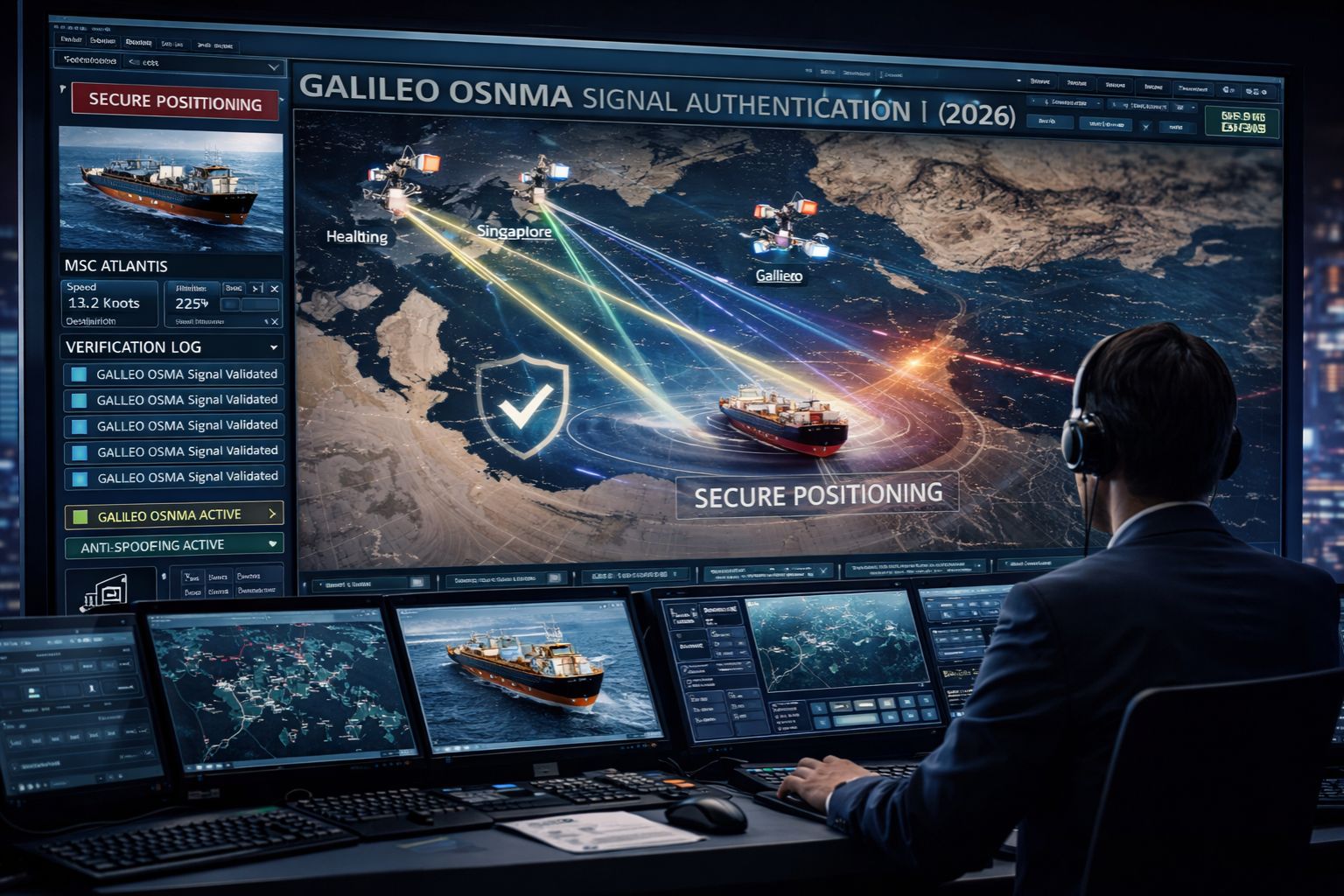 GPS Controller signal authentication Galileo OSNMA for shipping 2026