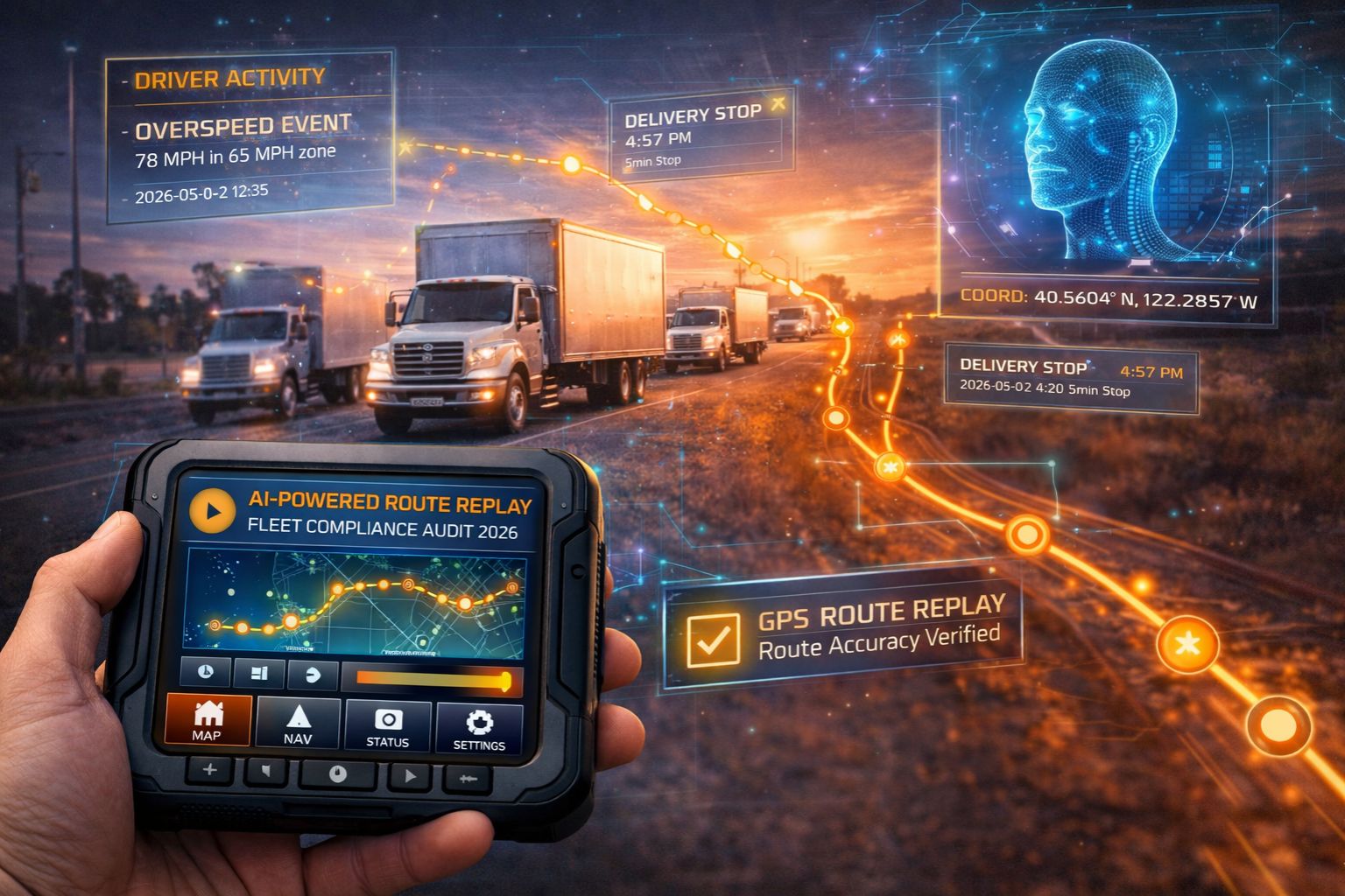 GPS Controller AI powered route replay for fleet compliance audit 2026