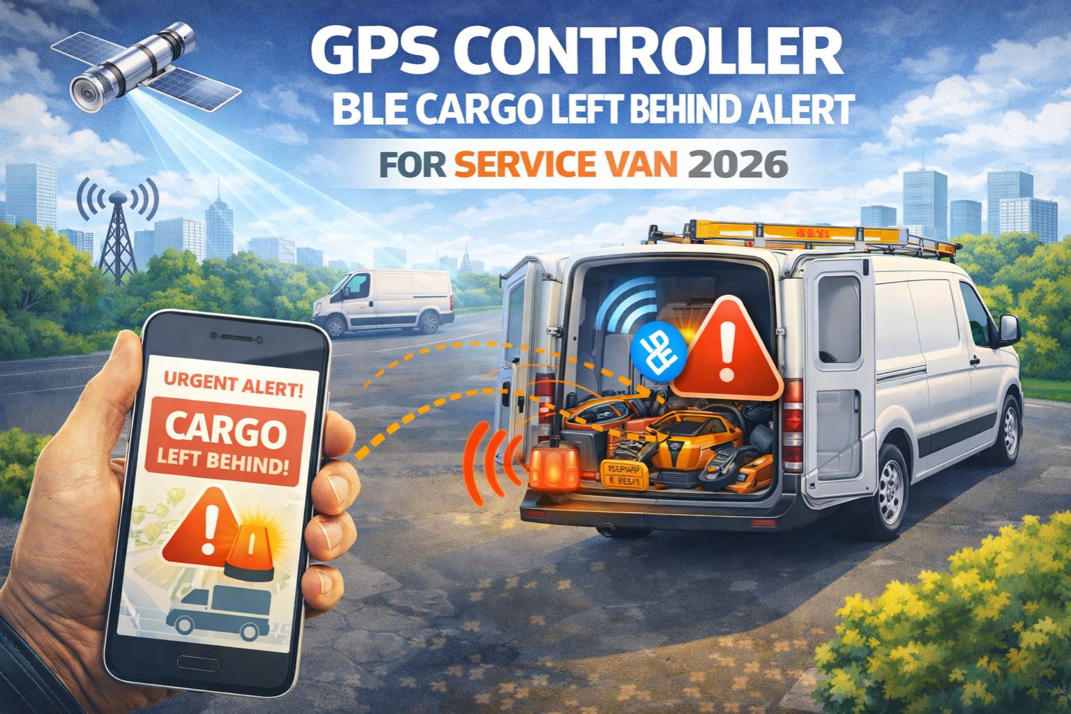 GPS Controller BLE cargo left behind alert for service van 2026