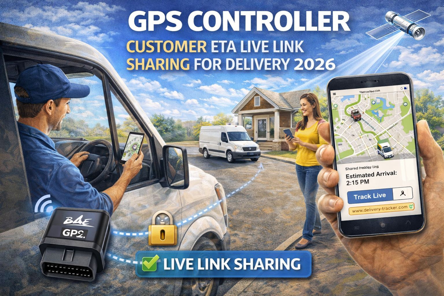 GPS Controller customer ETA live link sharing for delivery 2026