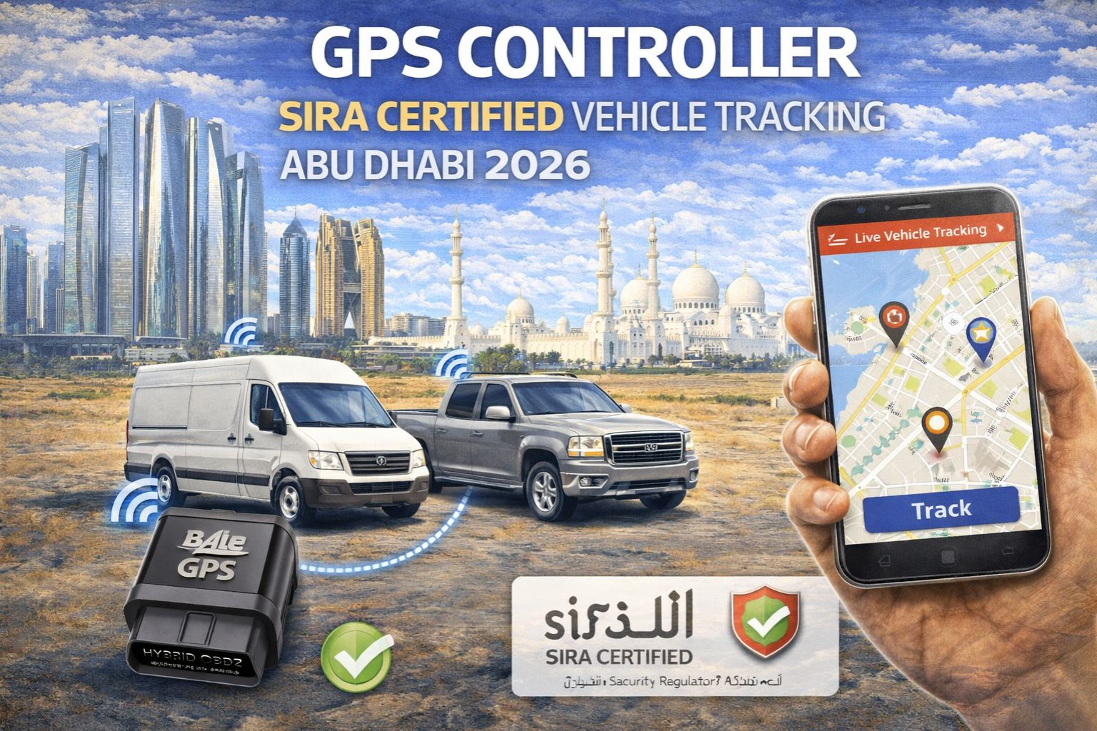 GPS Controller SIRA certified vehicle tracking Abu Dhabi 2026