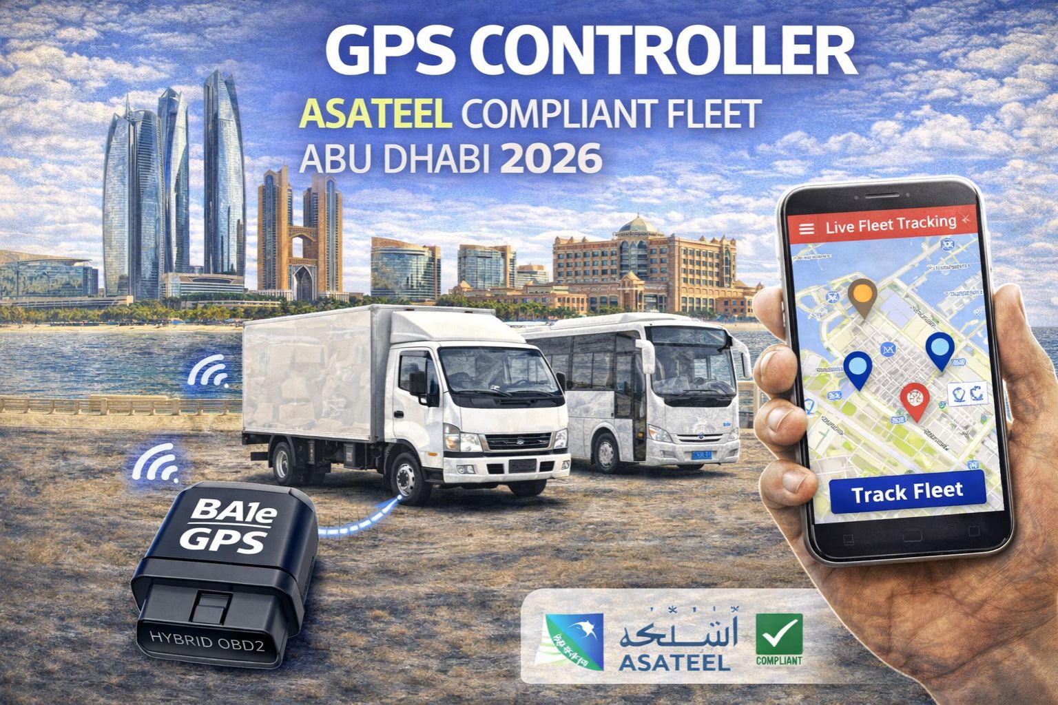 GPS Controller Asateel compliant fleet Abu Dhabi 2026