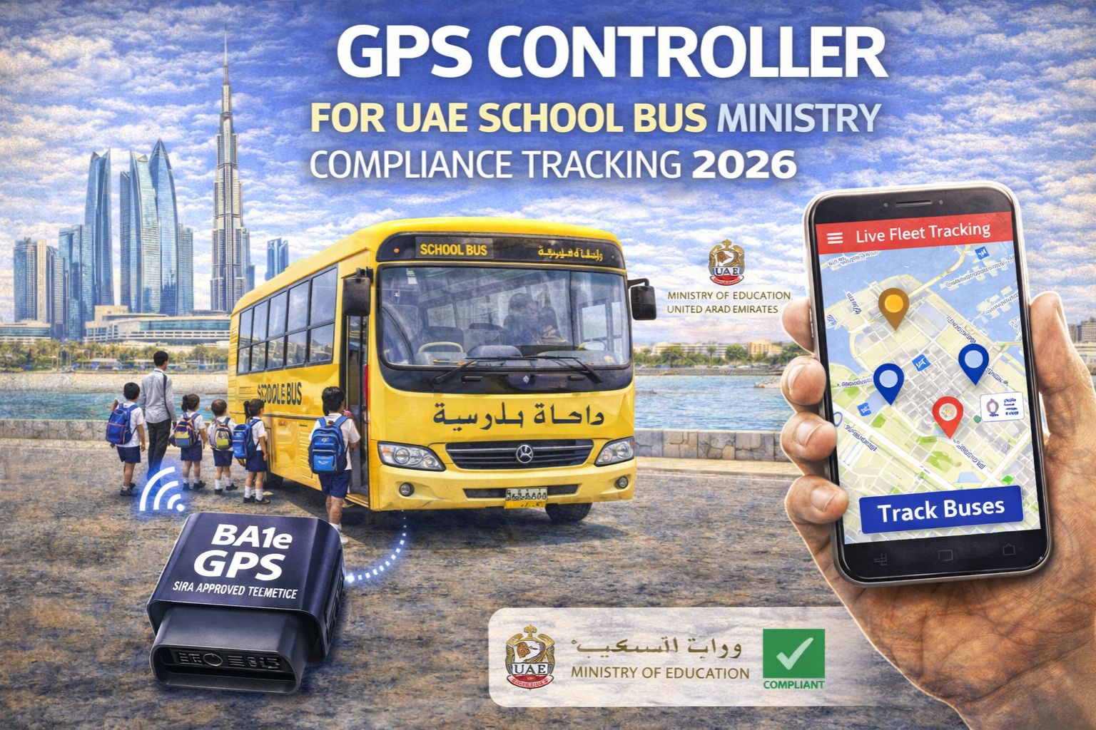 GPS Controller for UAE school bus ministry compliance tracking 2026