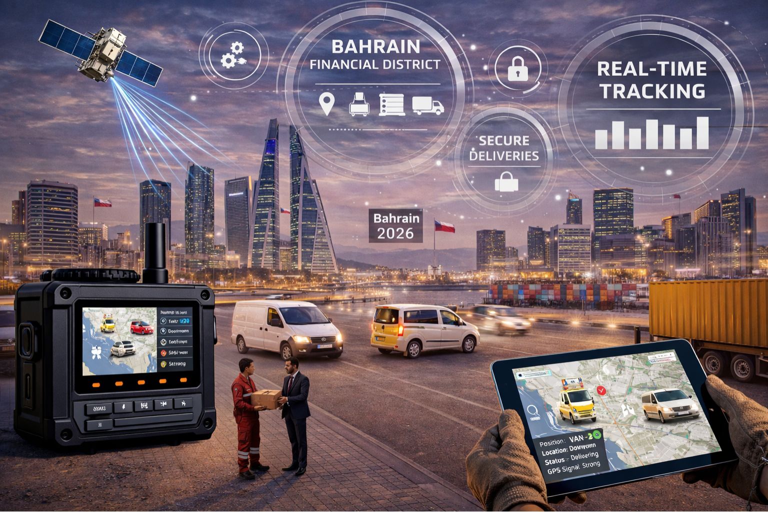 GPS Controller for Bahrain financial district courier fleet 2026