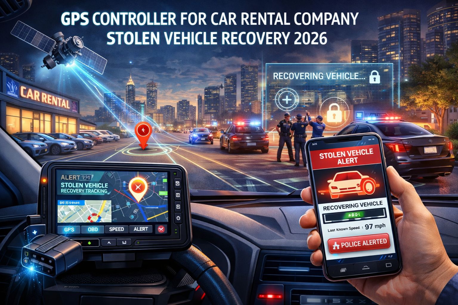 GPS Controller for car rental company stolen vehicle recovery 2026