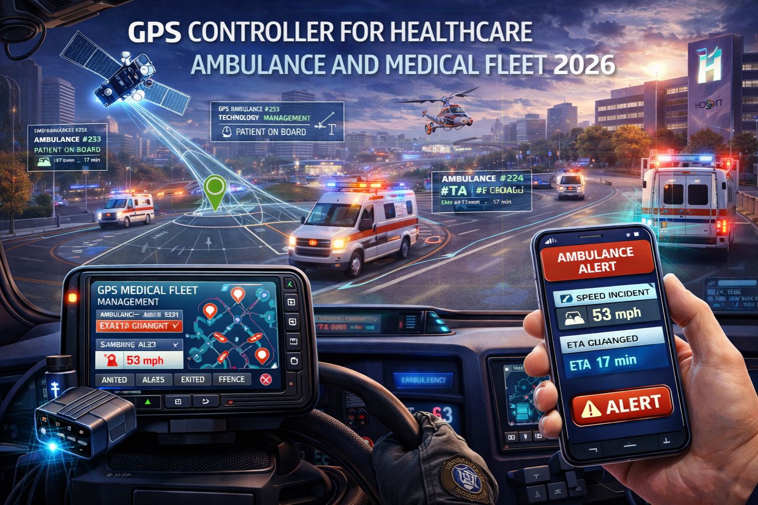 GPS Controller for healthcare ambulance and medical fleet 2026