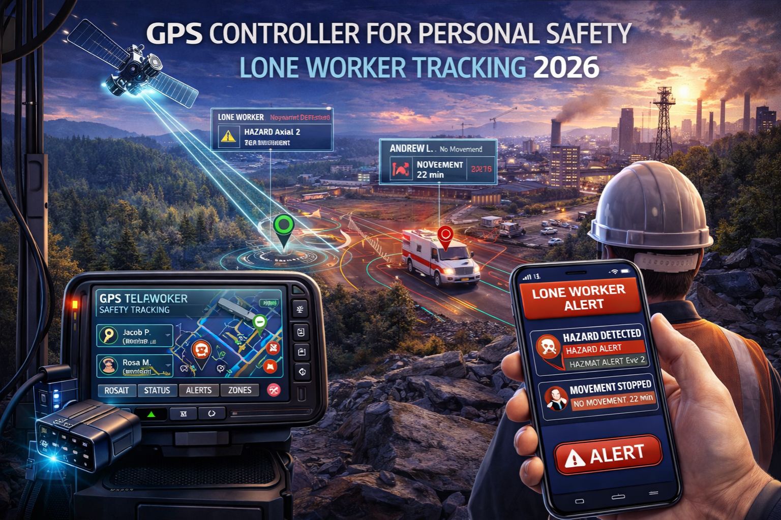 GPS Controller for personal safety lone worker tracking 2026