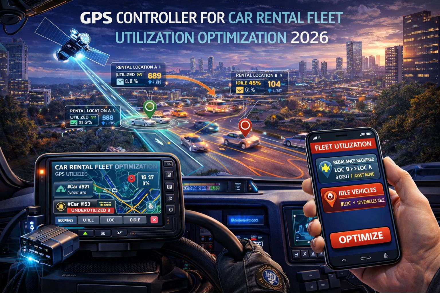 GPS Controller for car rental fleet utilisation optimisation 2026