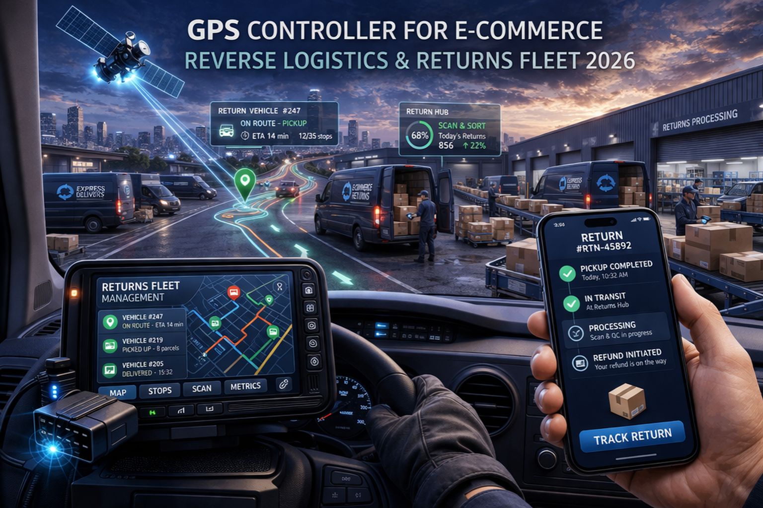 GPS Controller for e-commerce reverse logistics returns fleet 2026