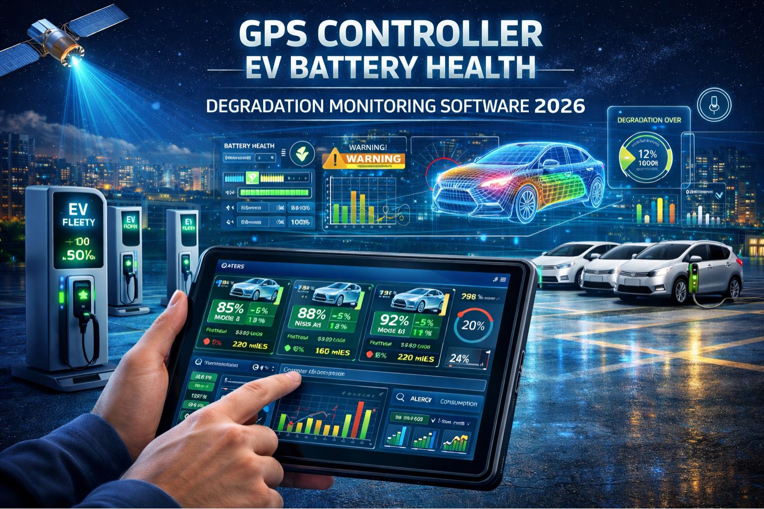 GPS Controller EV battery health degradation monitoring software 2026