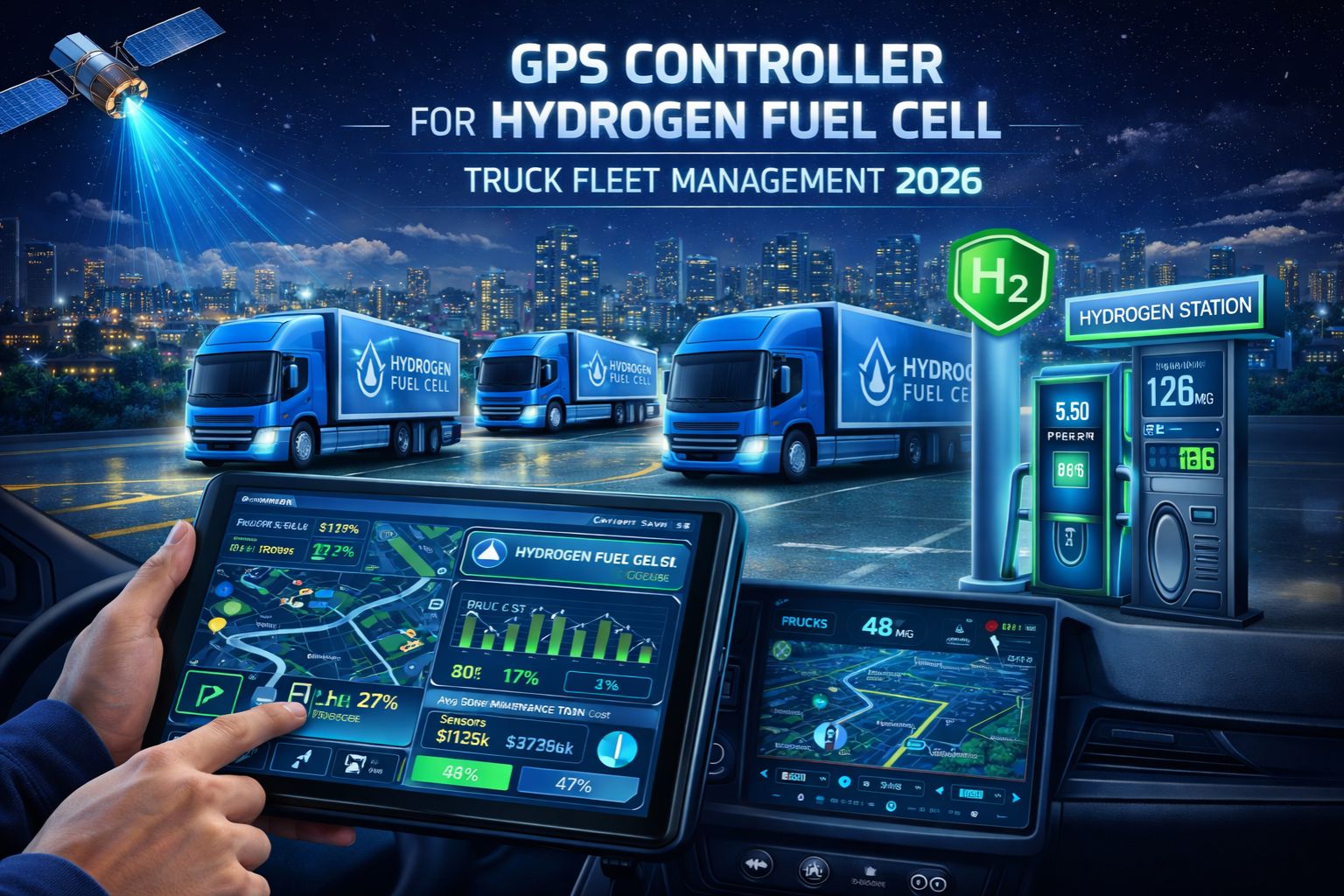 GPS Controller for hydrogen fuel cell truck fleet management 2026