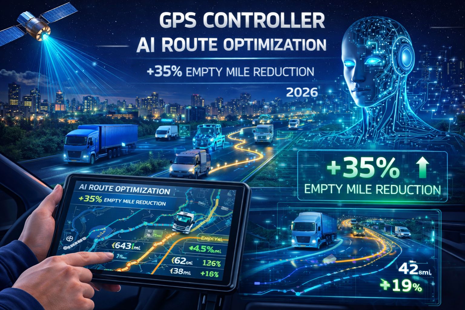 GPS Controller AI Route Optimisation 35 Percent Empty Mile Reduction 2026