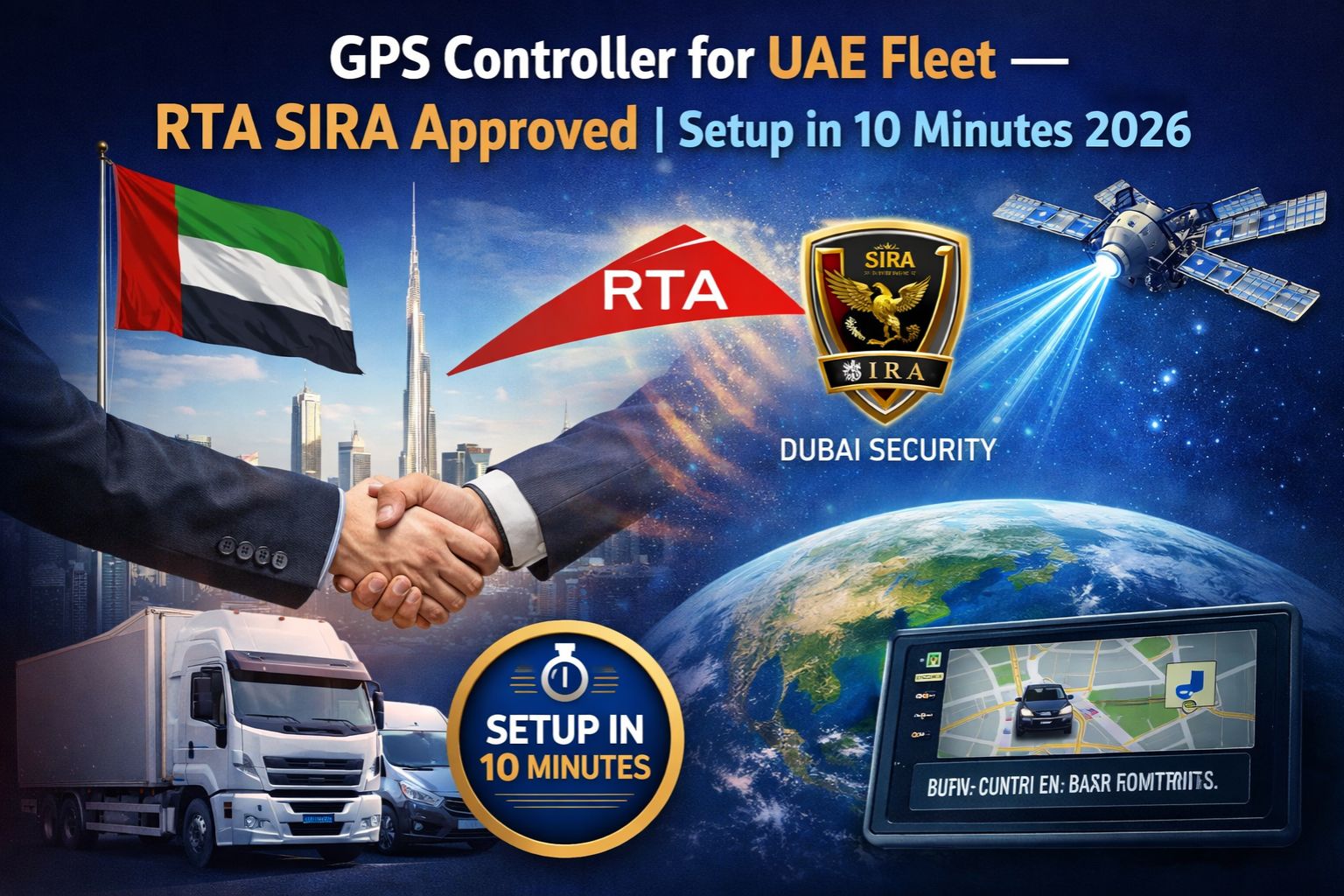 GPS Controller for UAE Fleet — RTA SIRA Approved | Setup in 10 Minutes 2026
