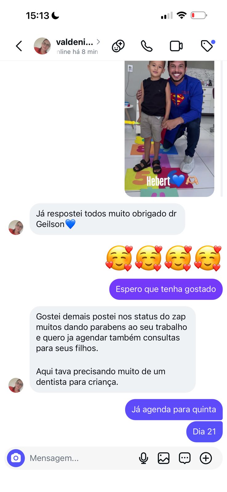Depoimento de família atendida — 2
