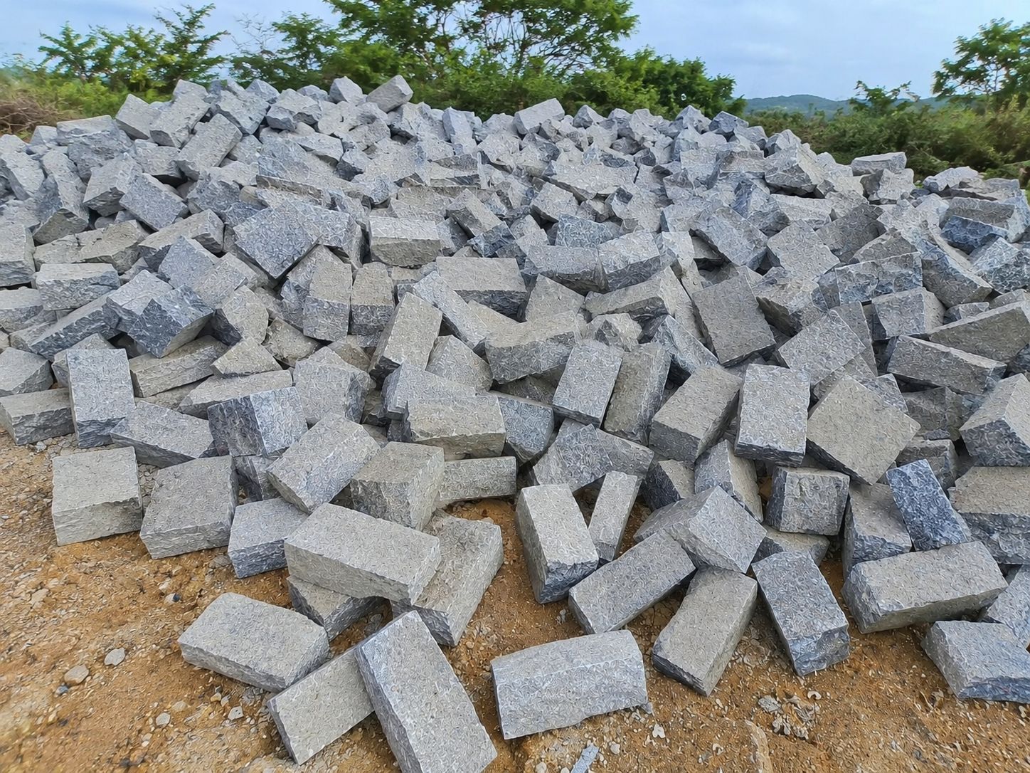 Grey Granite Stone Blocks