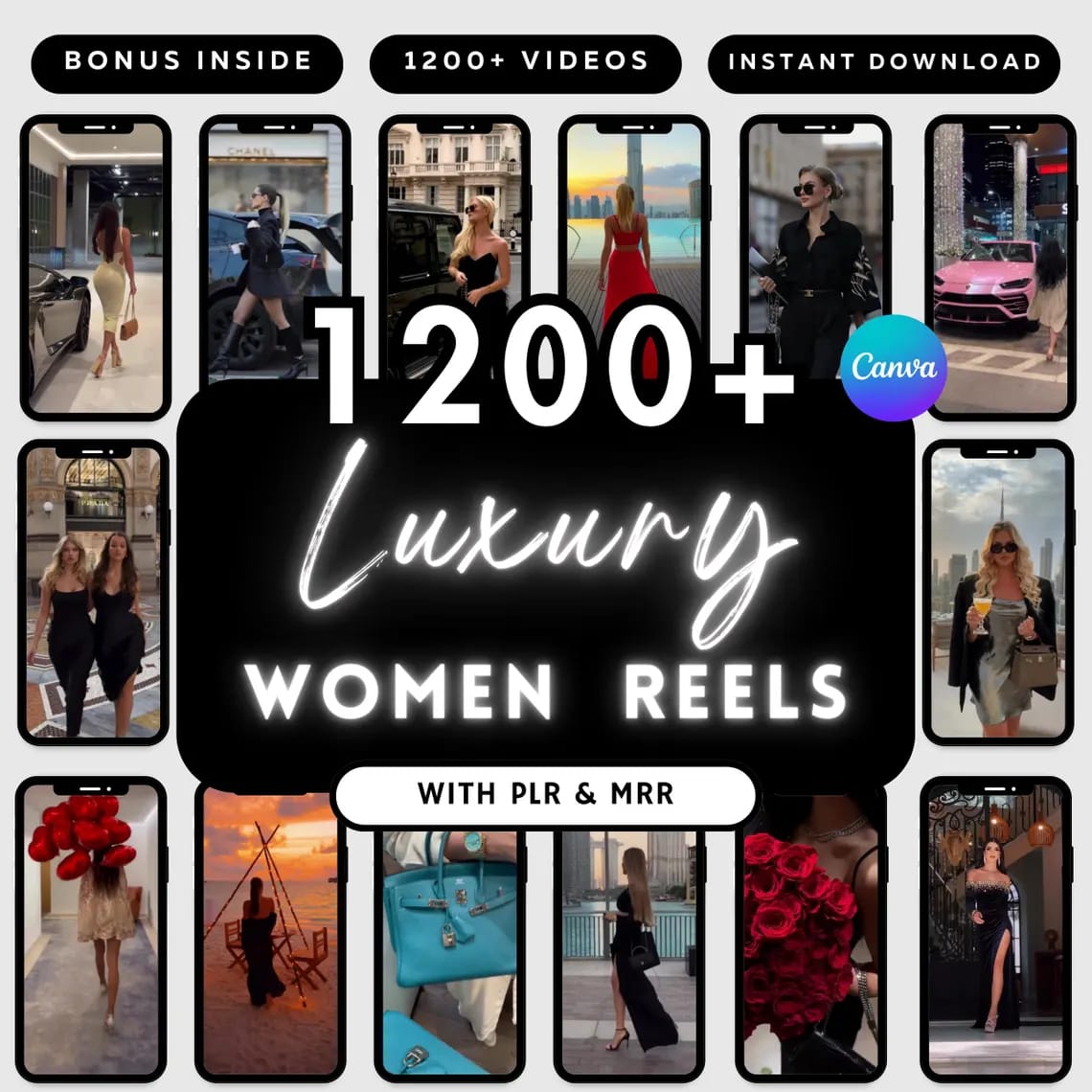 1200+ Luxury Rich Woman Reels – Faceless Marketing MRR