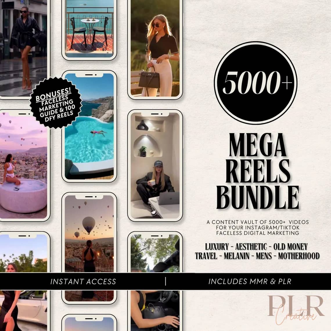 Aesthetic Faceless Reels Bundle for Instagram