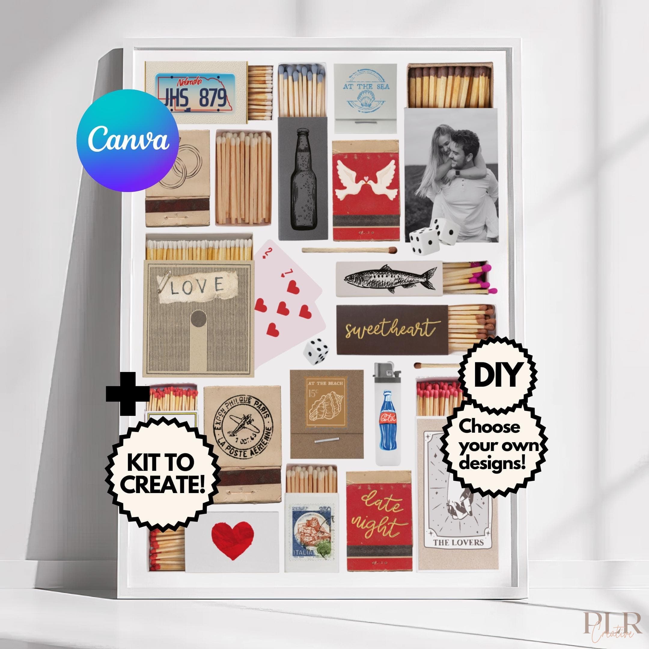 Blank Matchbook Template – Editable Canva Design