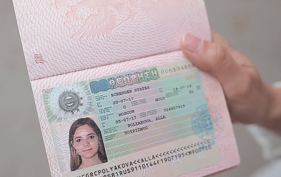 Визу на грецию размер