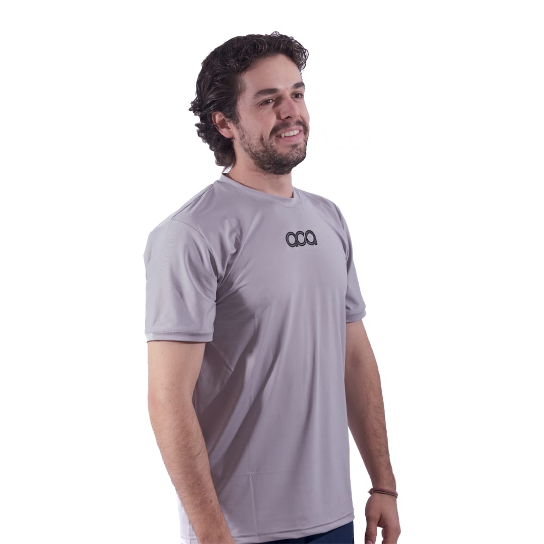 PLAYERA TECH LINE GRIS - Imagen principal