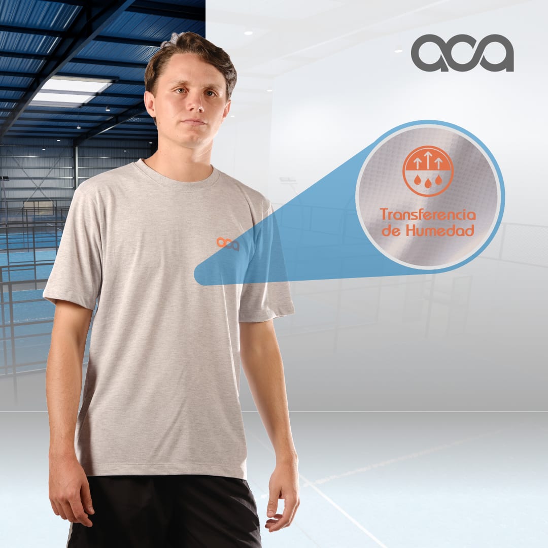 PLAYERA TRAINER LINE GRIS CLARO miniatura 2