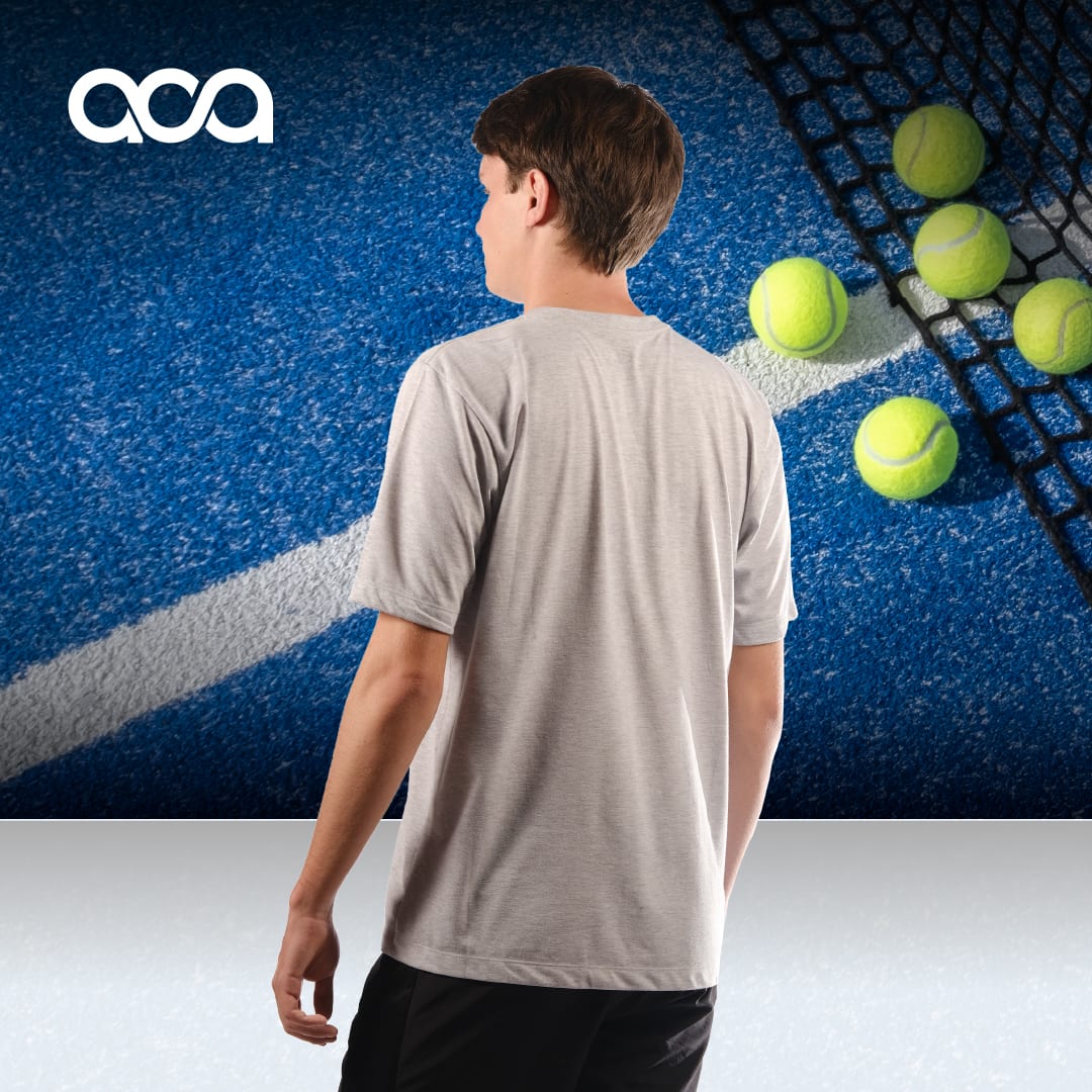 PLAYERA TRAINER LINE GRIS CLARO miniatura 3