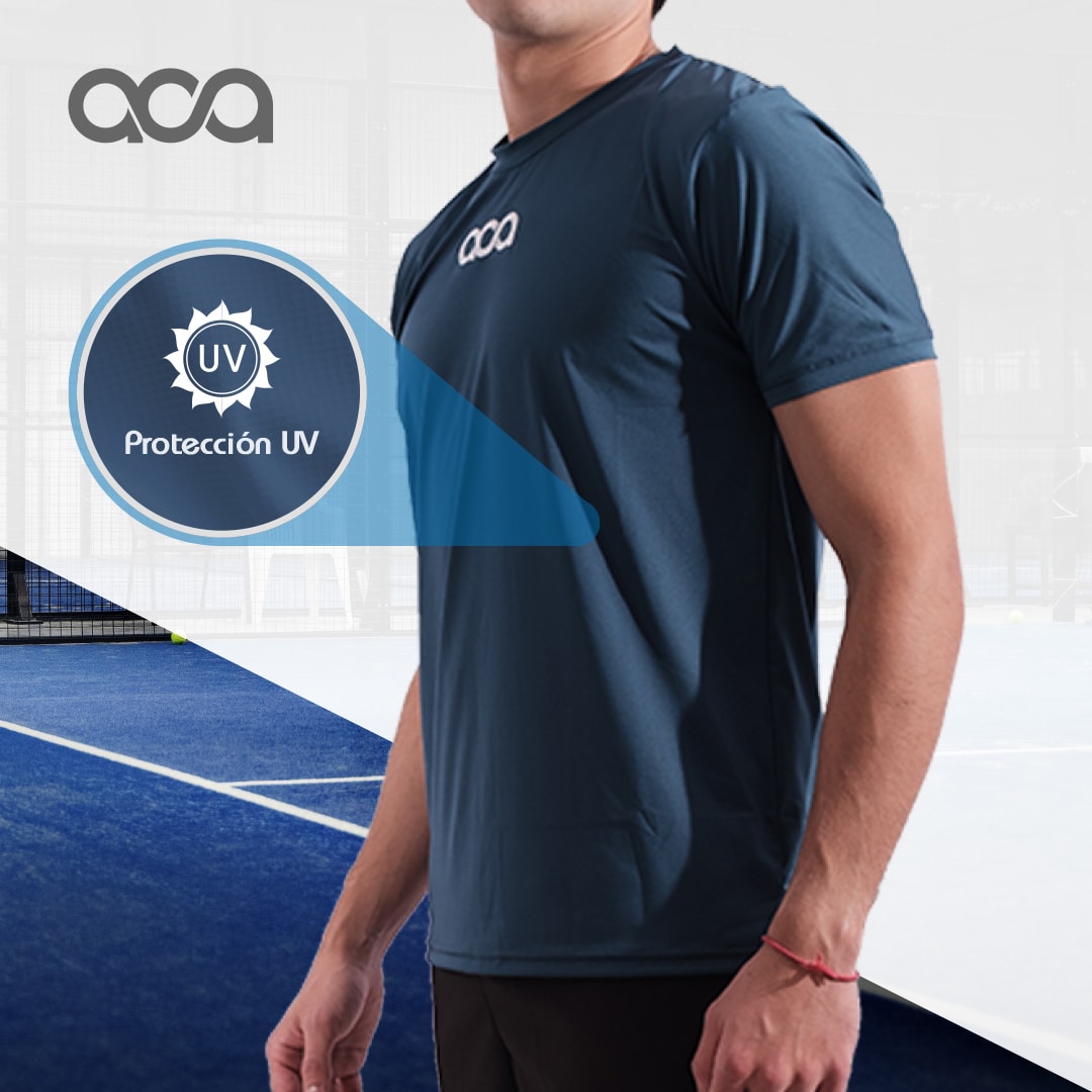 PLAYERA TECH LINE AZUL miniatura 5