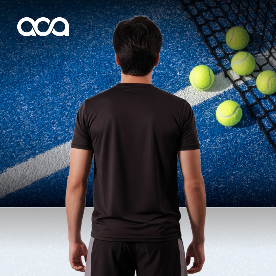 PLAYERA TECH LINE NEGRA miniatura 3